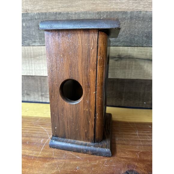 MCM Wood And Stained Glass Praying Hands Candle Box - Wear - Picture 6 of 7